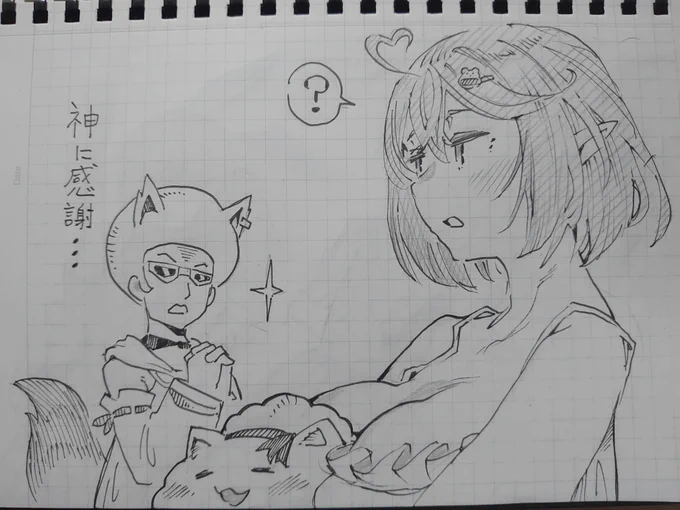 かわいい女の子を描きました。
#LamyArt
#絵フブキ 