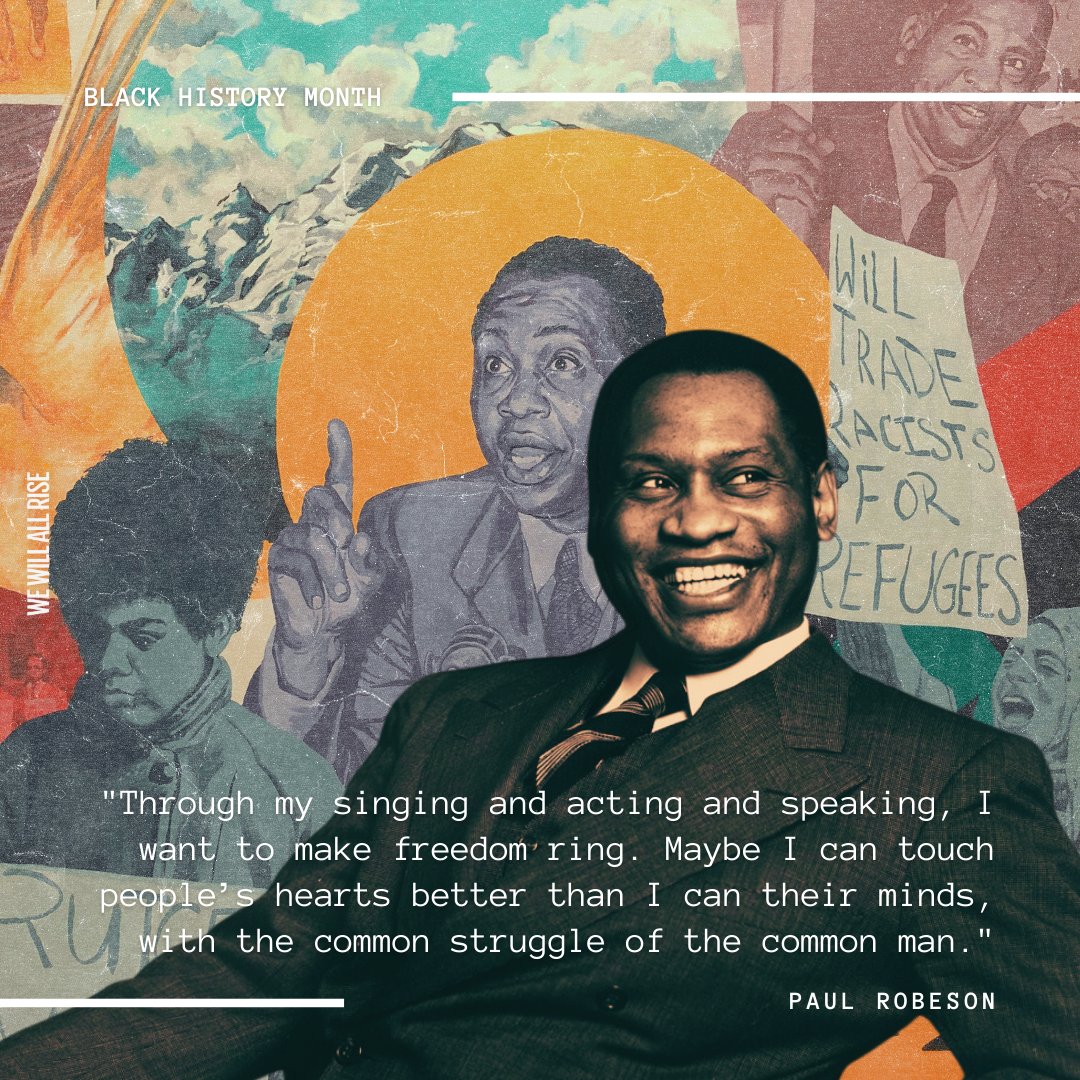 #BlackHistoryisAmericanHistory! #PaulRobeson #WeWillAllRise