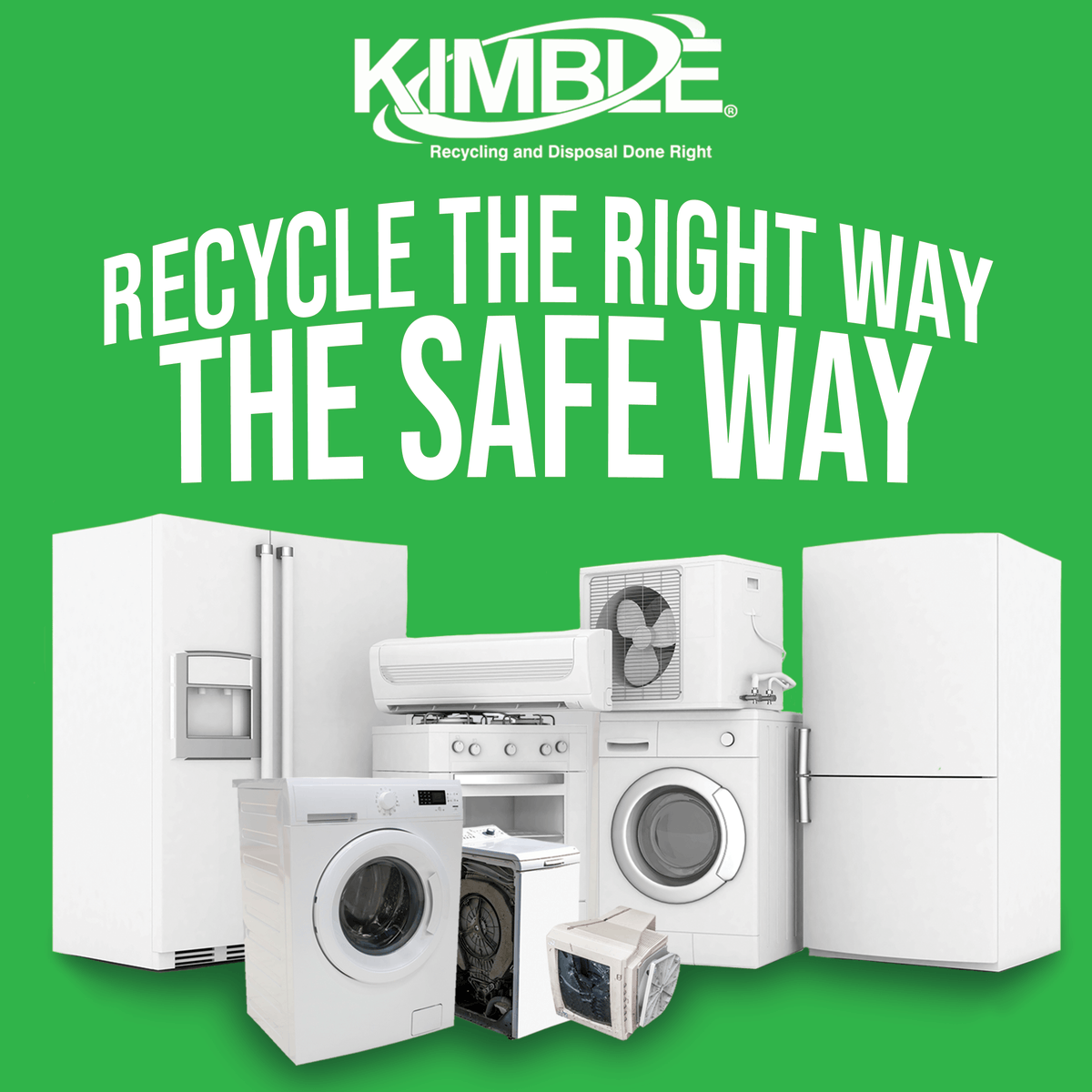 KimbleCompanies's tweet photo. Recycling Appliances the Right Way 

Air conditioners, dehumidifiers, and humidifiers:
Here are the DOs:
Remove the freon and tag the compressor.
Schedule your pickup with Kimble.
Clean the item and drain any water.
Place the item(s) on the curb as instructed. https://t.co/NlLbcyIOq1