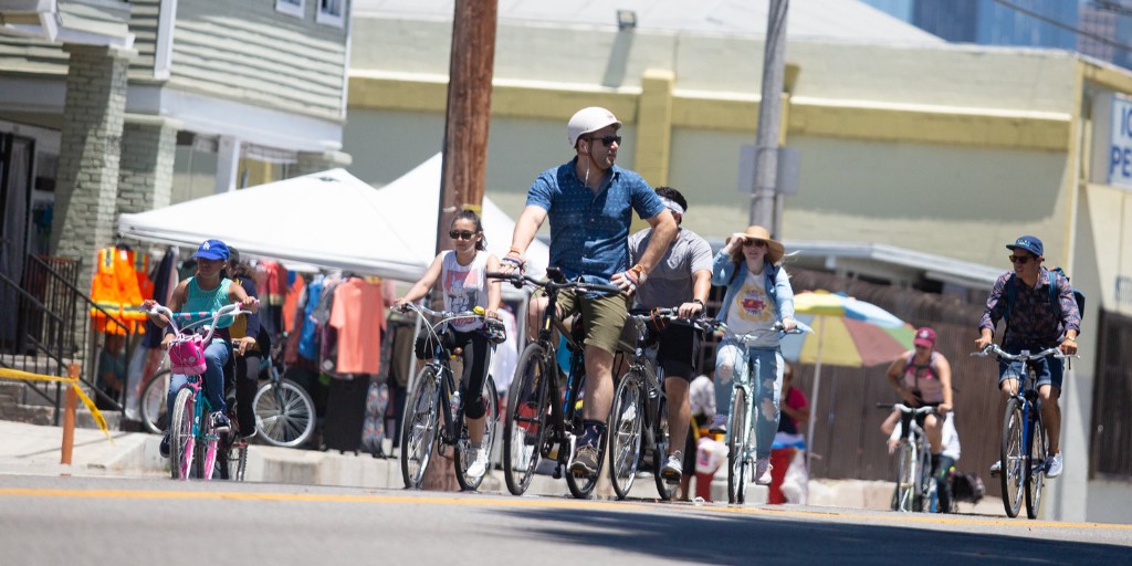 LADOTofficial's tweet photo. Let's explore the Valley! On February 26, @CicLAVia will open the streets of Canoga Park, Winnetka, and Reseda for all #Angelenos to enjoy. Join us, and let's celebrate active transportation together! #LADOT #BikeLA #SeeYouThere https://t.co/cZcNlx2ISN