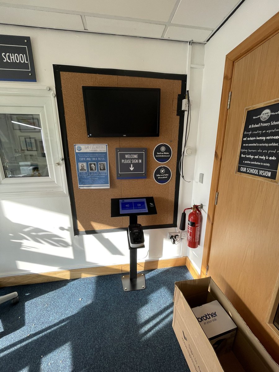 Education_IT's tweet photo. First impressions count.. So going the extra mile is always worth while.. Replaced the Signing in device with @signinapp @PrimaryBirdwell #JobPride #EdTech #EduIT @hcacademytrust https://t.co/WePm4TEZ4B