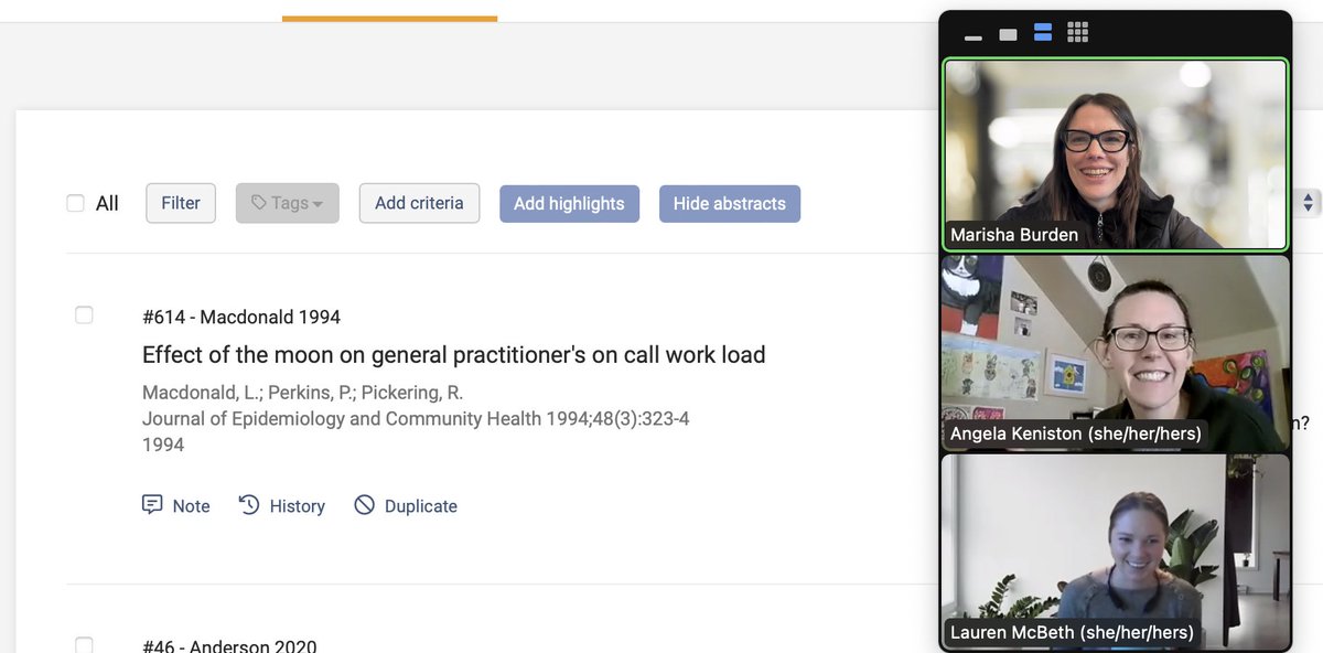 marishaburden's tweet image. Our research team in action studying #workloads! #ScopingReview  Just so you know - the moon may have an effect on workloads! 😄  We definitely have to read this article @KenistonAngela @lladymcbeth #staffingplanning @nvschwatka @covidatemybeard @CUDivHospMed @VipsMDMEd