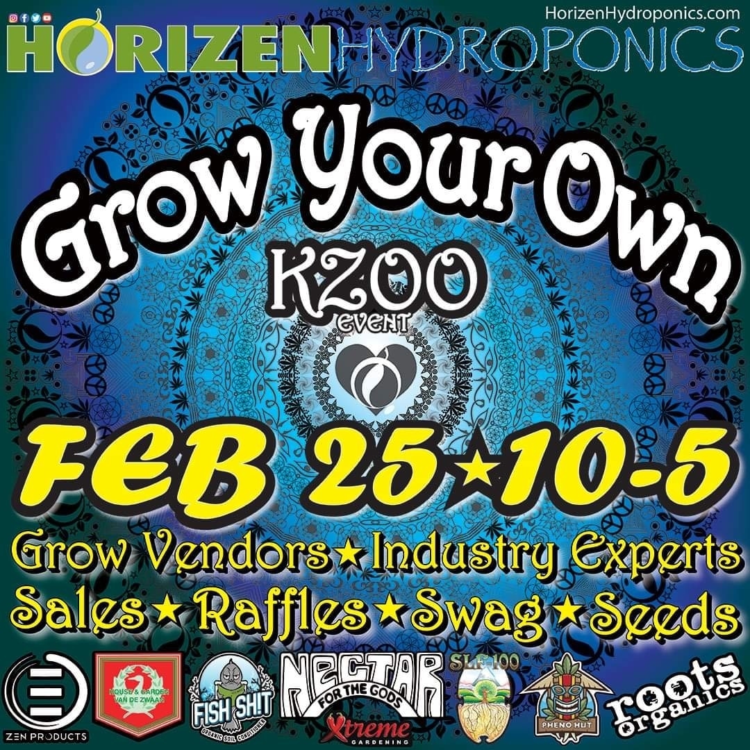 HorizenHydro's tweet photo. Get ready for a #party #Growers! We got the GROW YOUR OWN event coming up at #kzoo #HorizenHydroponics in a few short weeks! Vendors, samples, swag, raffles, food, fun and more! #GrowYourOwn https://t.co/JGSE0CFd44