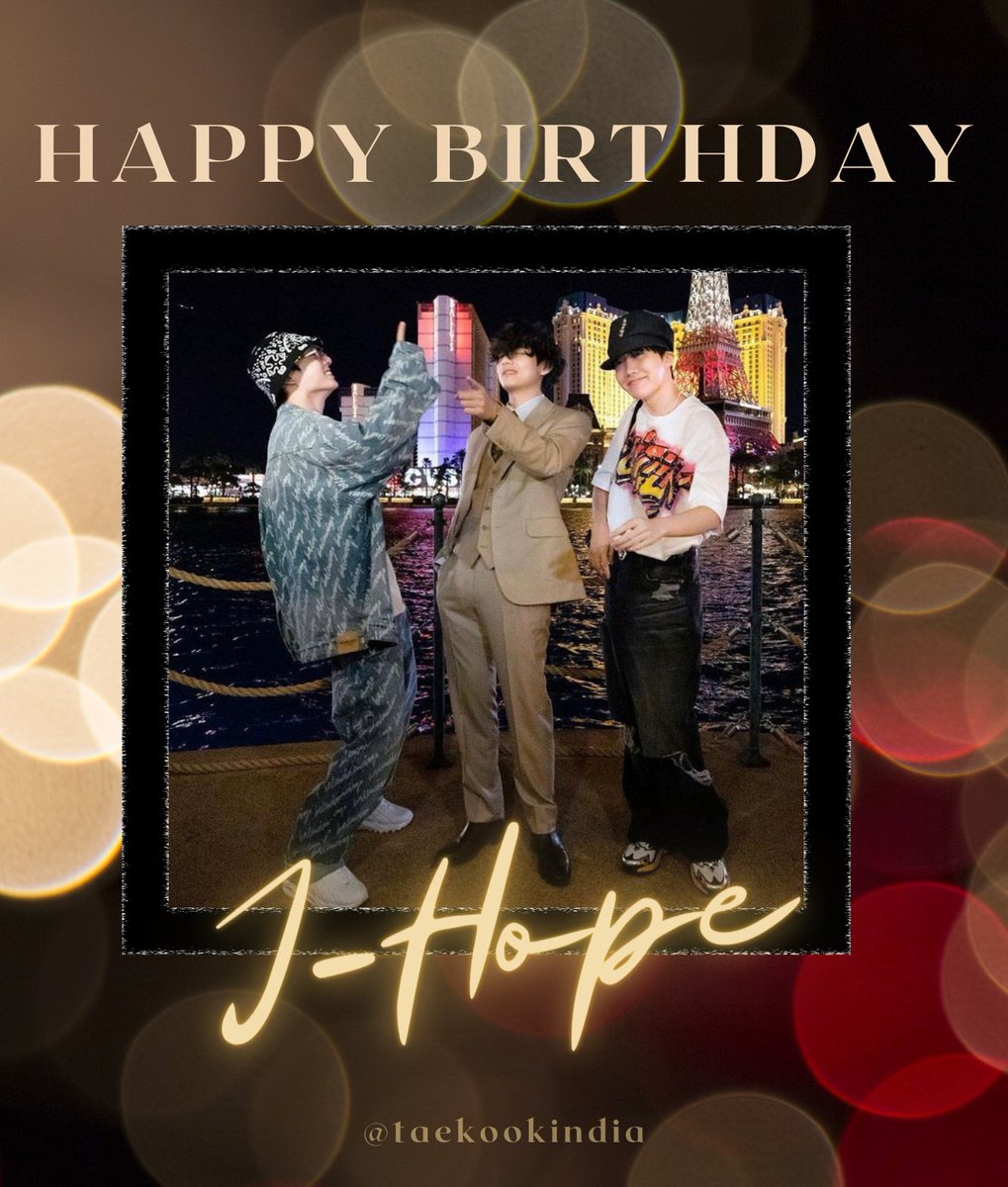 Taekook_india's tweet photo. Happy Birthday J-Hope ๐๐
Stay happy and healthy โจ
#uarourhope
#HopeRightHere
#KingOfStageJhope
#PrideOfGwangjuDay
#OurEternalHope
#OurFebruaryMiracle
#AlwaysByYourSideJhope
#AllRounderJhopeDay
#SongwriterProdigyJhope
#JhopeTrendSetter
#DanceMasterJhope
#OurForeverBlueSide https://t.co/vujFqtJKNm