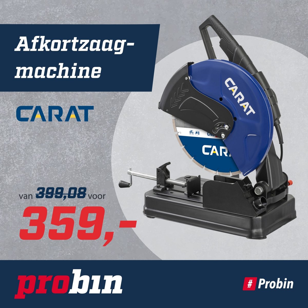 InfoMelse's tweet image. Klein maar krachtig! De Carat afkortzaagmachine EasyCoup Compact (2,8 kW) weegt slechts 16 kg en is met zijn compacte formaat uitermate geschikt voor werkzaamheden op bijvoorbeeld een steiger. Inclusief diamantzaag Ø 350 Master Universeel!  p1e.nl/_47G