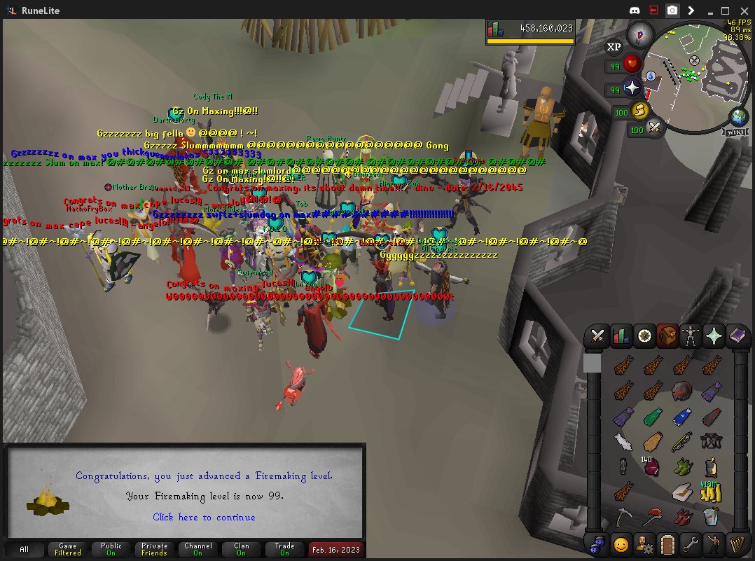 Finally maxed, on to combat achievements finally. #osrs