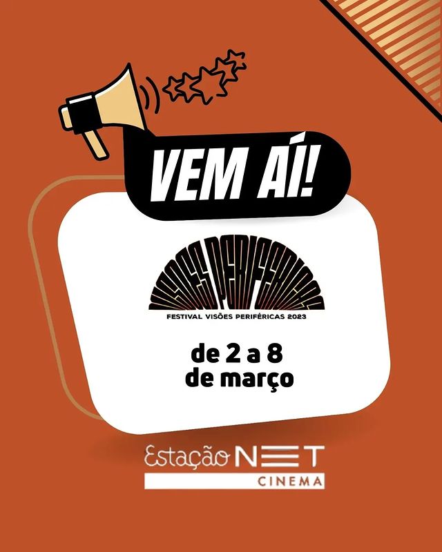 vperifericas's tweet photo. Vem aí o @festivalvisoesperifericas na @estacaonetdecinema e Estação Net Botafogo 🎞️ entre os dias 2 a 8 de março. Já salva esse post para não esquecer e compartilhe com seus seguidores 🤩 você não pode ficar fora dessa!
#EstacaoNETdecinema #EstacaoNET  #FestivalVisoesPerifericas https://t.co/KIkscoRaW6