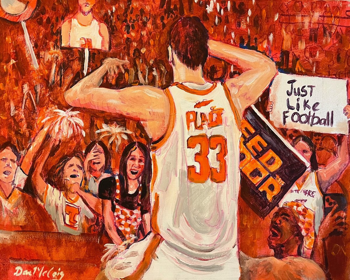 VolArtDan's tweet image. My latest painting titled
Just Like Football

@Vol_Hoops #Vols #VolHoops #TN #GBO #VolTwitter
#INAM #art #painting