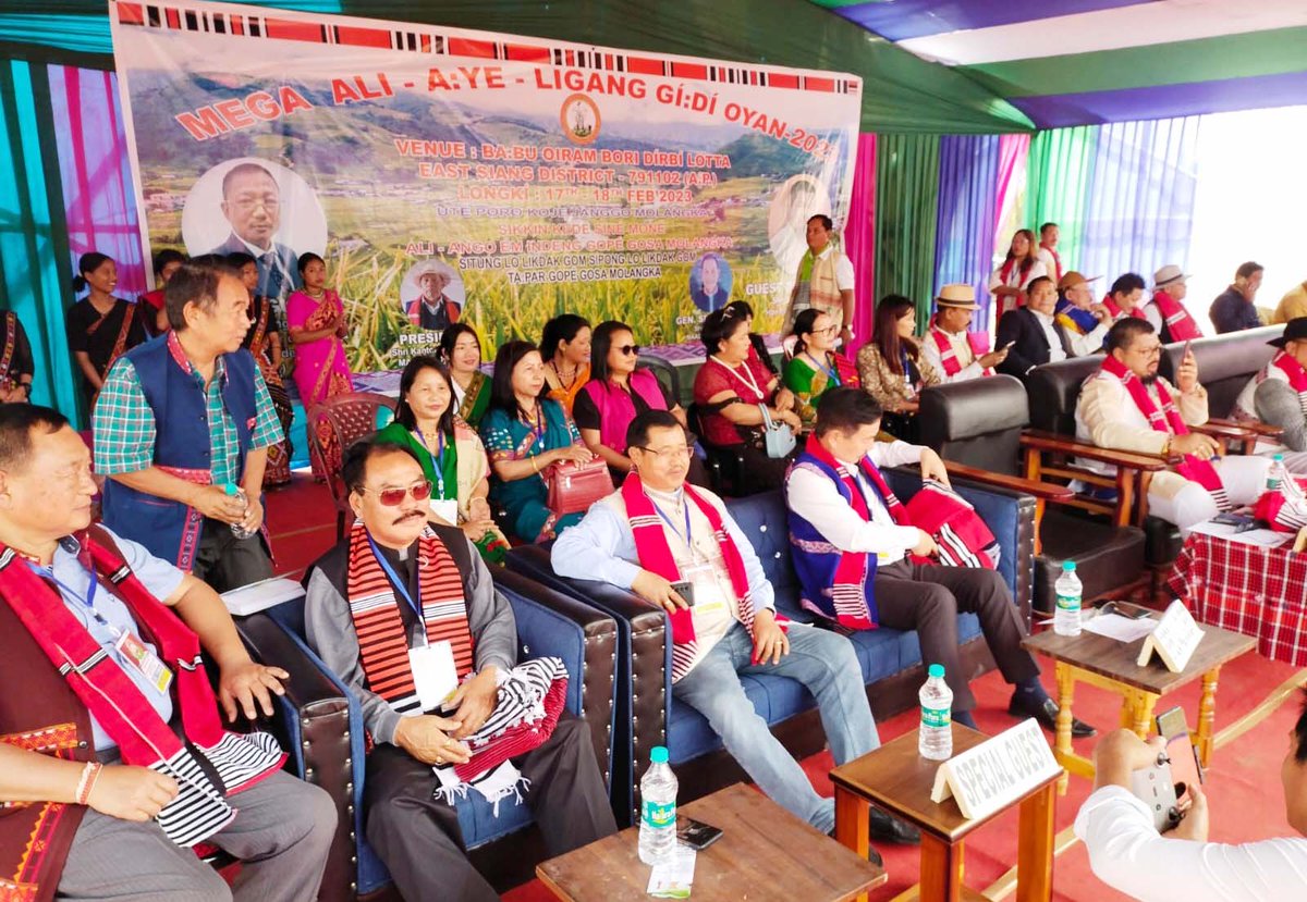 arunachaltimes_'s tweet photo. The celebration of Ali-Aye-Ligang, the main #festival of the #Mising_community, which started on 15 February in #Oyan village in #EastSiang district, concluded on Friday. https://t.co/d3CTgTiucQ