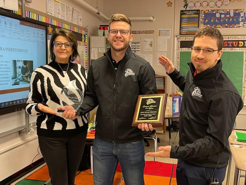 Golfcrest_HISD's tweet photo. Congratulations to Mr. Etxaniz for being named teacher of the year at Golfcrest! Thank you always going above and beyond for students! https://t.co/FZpDh7CrWg