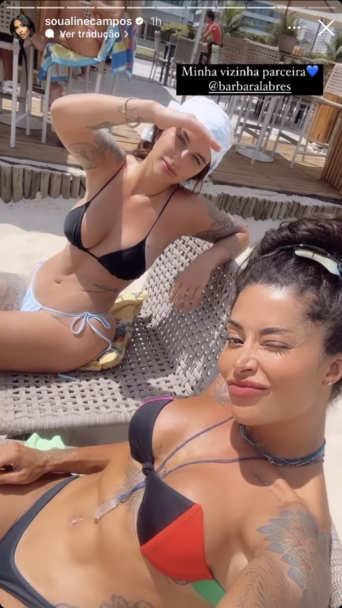 fofoquei's tweet photo. Vizinhas, Aline Campos e Bárbara Labres tomam sol juntas 🥵☀️ https://t.co/l8ISyCmD40
