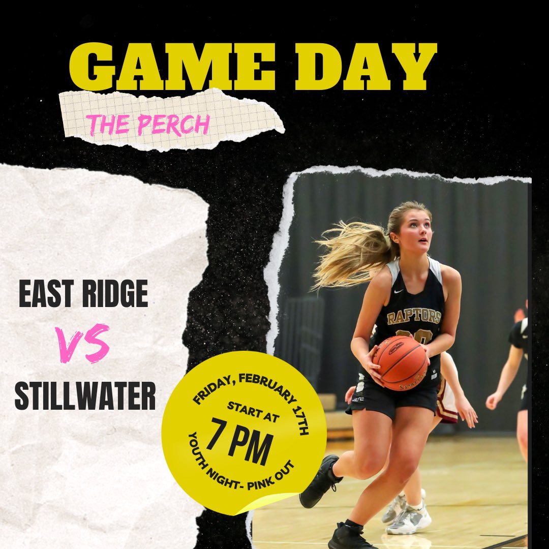🔥 Come cheer us on and wear your PINK tonight as we raise money for cancer and take on the Stillwater Ponies at The Perch!

🕛 9th- 4:00pm
      10th/JV- 5:30pm
      Varsity- 7:00pm
🎟️ Hometown app
⭐️ Youth Night ⭐️