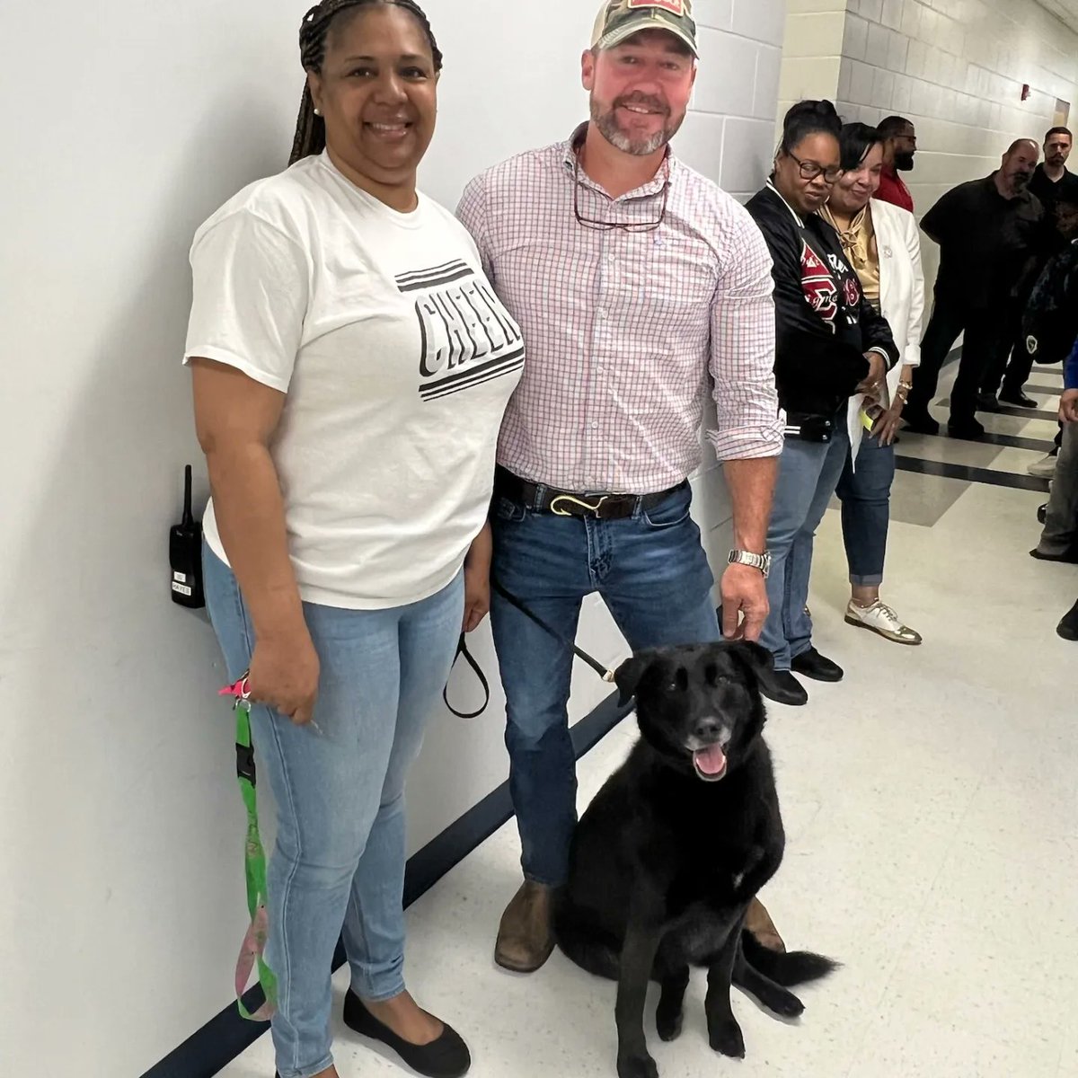LeonSchools's tweet photo. This morning, Stassi worked at Griffin Middle School by scanning classrooms and more. LCS is focused and committed to keeping our students and staff safe. If you see something concerning please report it anonymously here: https://t.co/Iq5rf3hZv4
 #LCSsafe https://t.co/obGrioLpAD