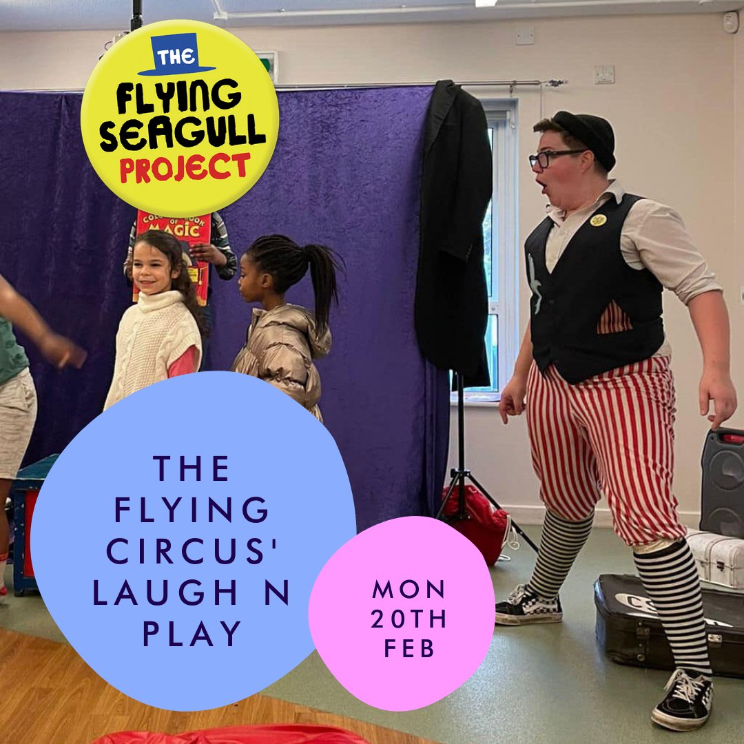 Book onto our <a href="/FlyingSeagullUK/">The Flying Seagull Project</a> Laugh and Play event for Feb half term here: events.timely.fun/5fvy7k74/event…