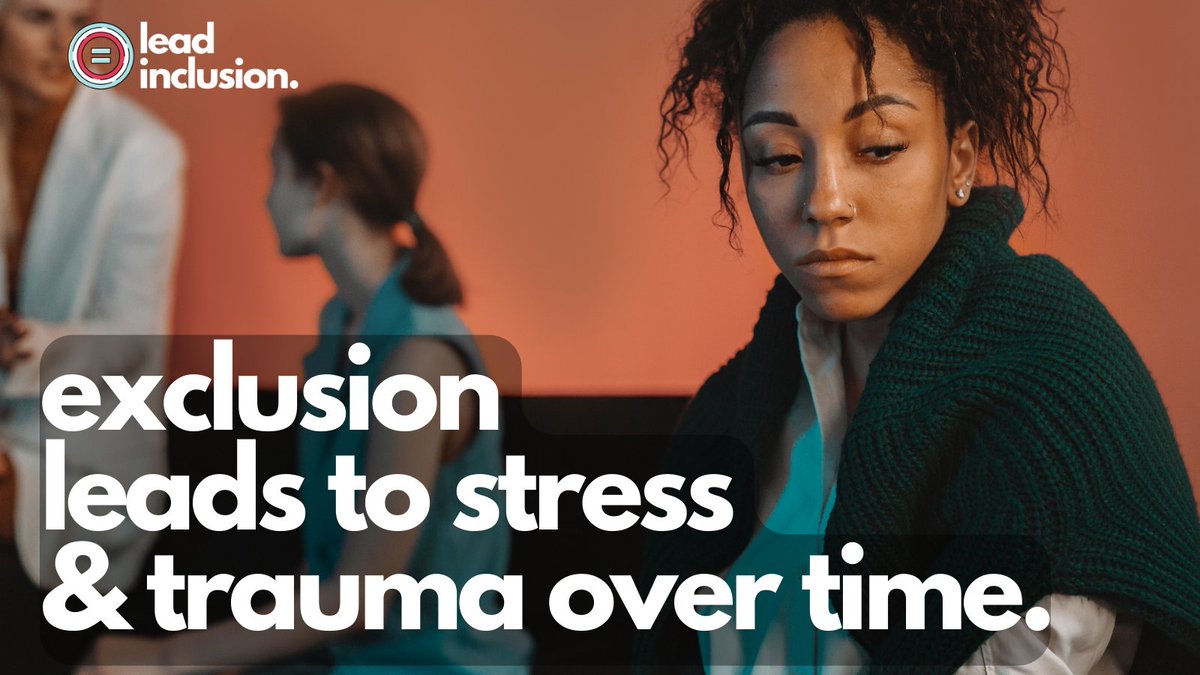 Students who feel excluded or disliked because of a difference from a majority group live with feelings of stress. This slow-burning stress over time is trauma that takes a toll a person’s health and wellbeing. #LeadInclusion #SEL  #EdChat #UDL #Inclusion #UDL  #EdLeaders