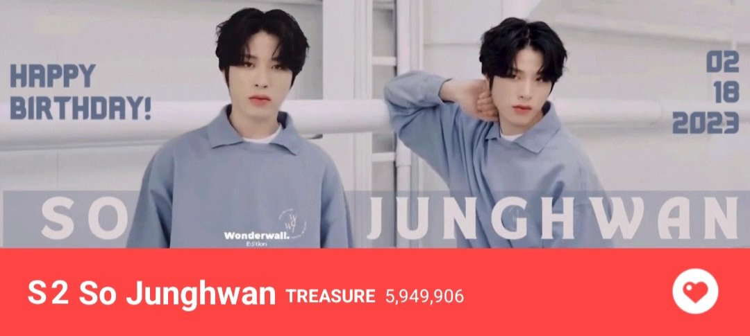 📢 CHARITY FAIRY JUNGHWAN

Birthday banner is up! Start dropping your 1st round of hearts now.

1st drop (1AM KST) 50% EVER HEARTS 
1st drop 🎯 : 30,000,000 Hearts

HWANDERFUL YEARS WITH JUNGHWAN
#HELLOitsJUNGHWANday
#슈퍼킹카우베이비_화니짱_생축 #SOJUNGHWAN  <a href="/treasuremembers/">TREASURE</a>