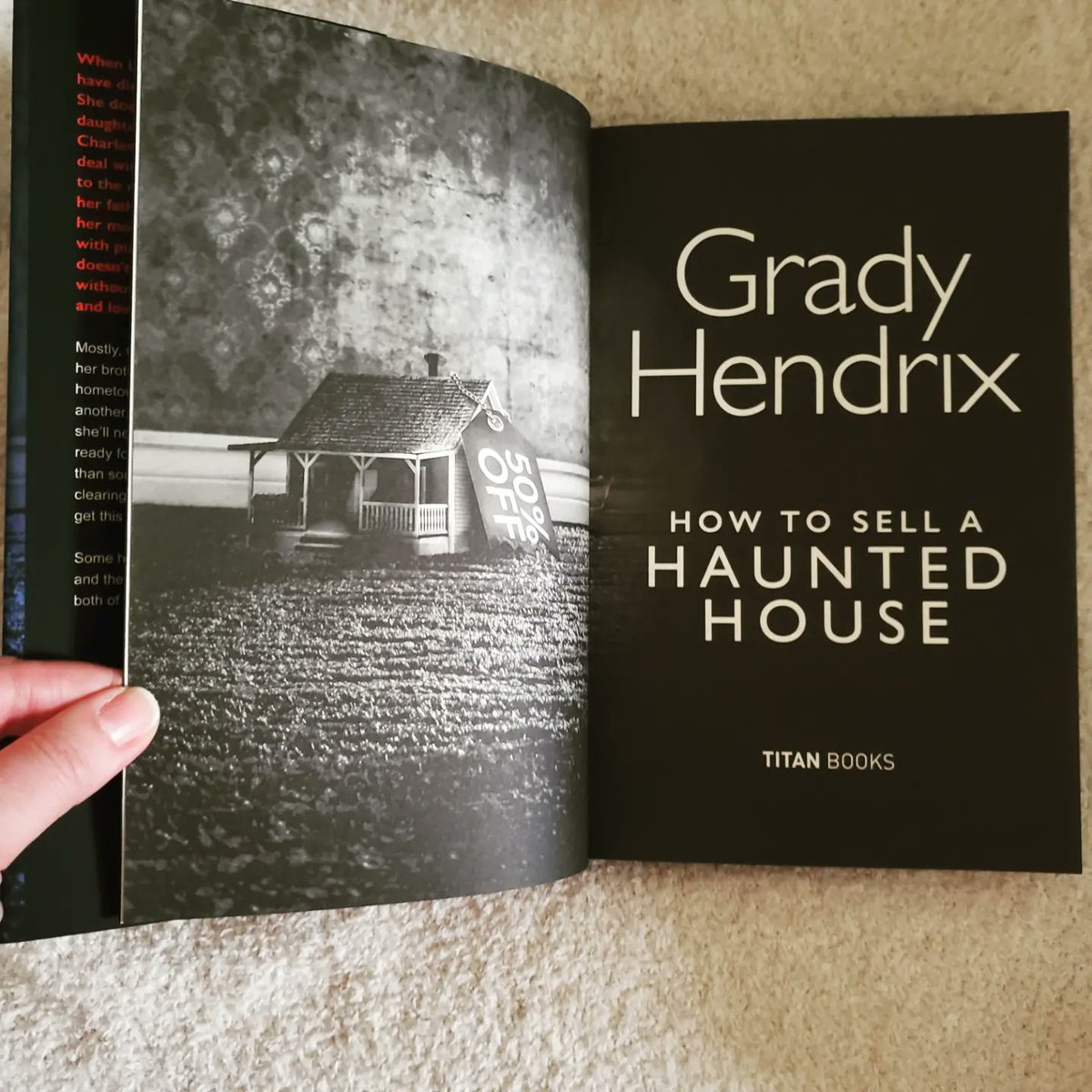 How to Sell a Haunted House from TBB @binding_broken arrived here in North Carolina last week. I'm excited. #horrorbookstagram #booktwitter #signedbooks