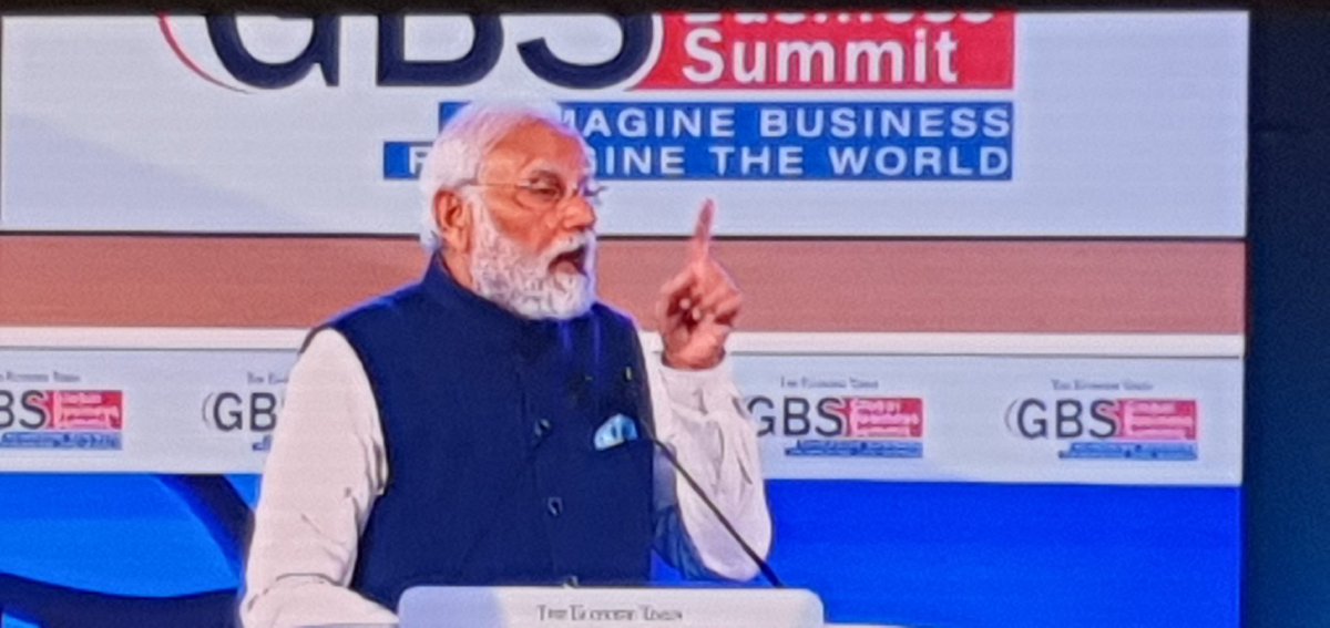 TweshMishra's tweet image. After 2014, this government first mentality was reimagined to people first one. Trusting the people has been our mantra: PM @narendramodi at @ET_GBS 
#ETGBS #ScriptingEconomicChange