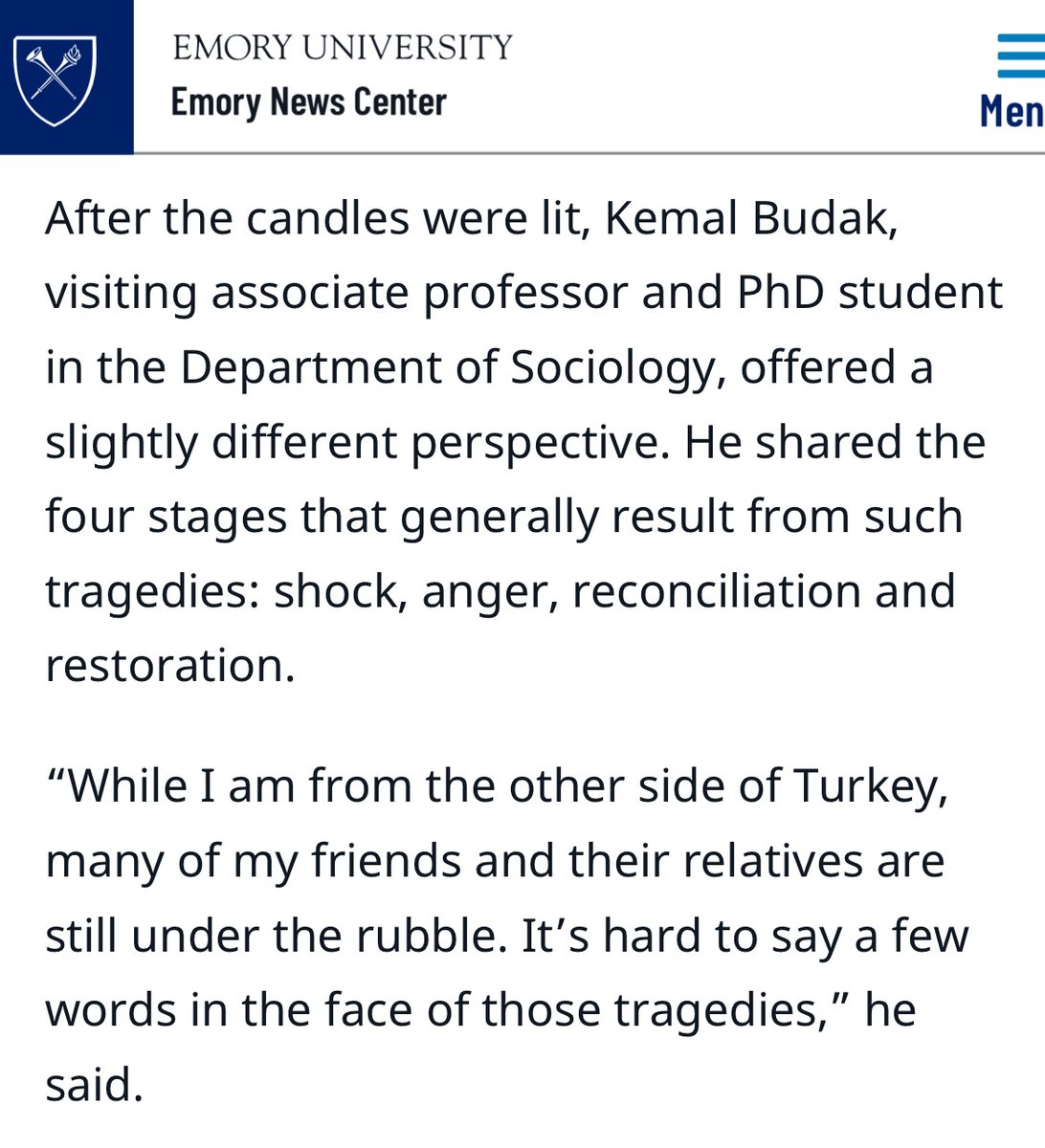 kemal_socio's tweet photo. I shared a few remarks at the vigil. (They coined a unique title for me, but that’s ok; I’m proud of being a student and professor at the same time 😀) https://t.co/uIitOffcSF