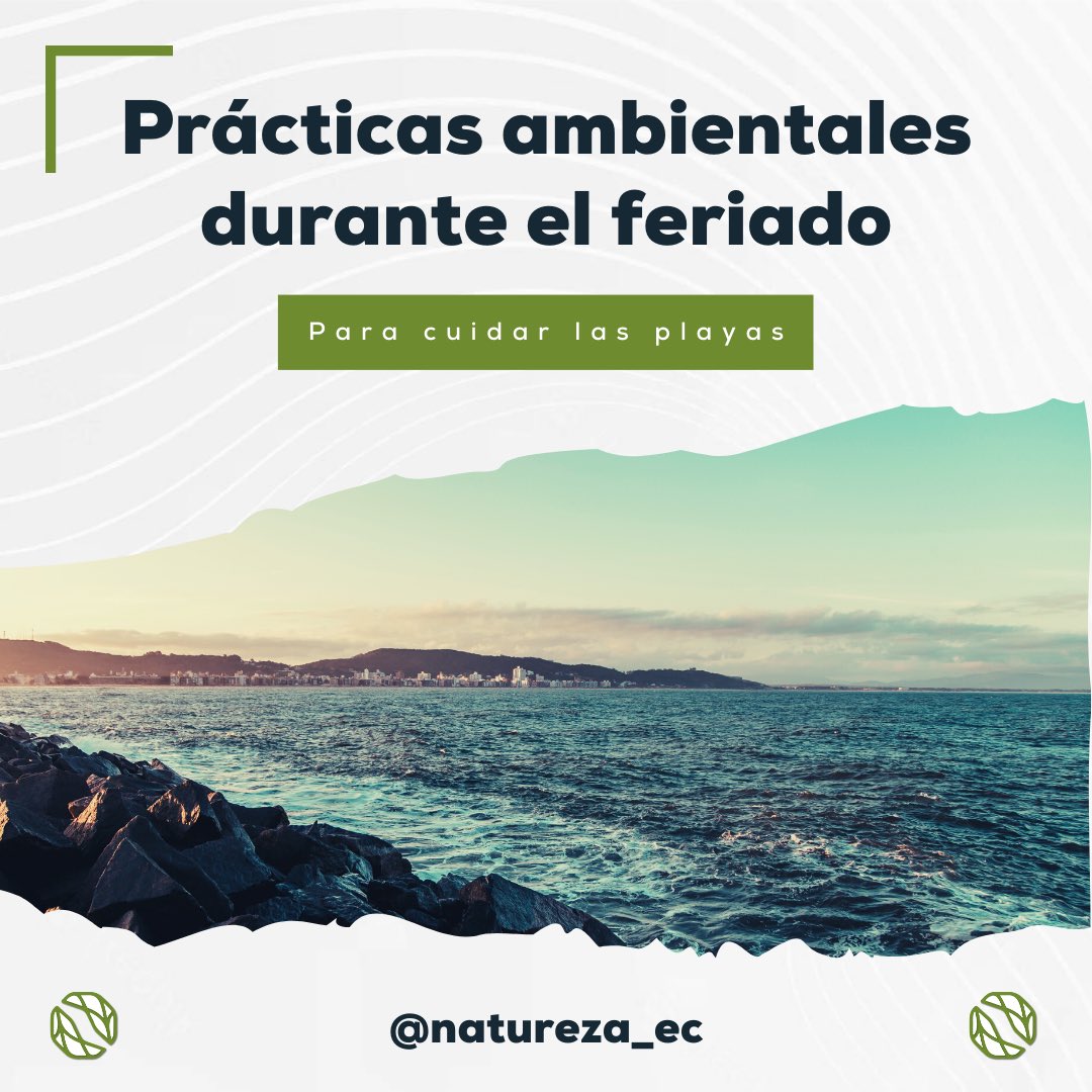 natureza_ec's tweet photo. Disfrutemos del feriado sin contaminar las playas 😉♻️☀️

¡El compromiso es de todos! 🤝

#natureza #contaminación #medioambiente #playa #playaslimpias #ambientalista #naturaleza #feriado https://t.co/HPfGyy811K