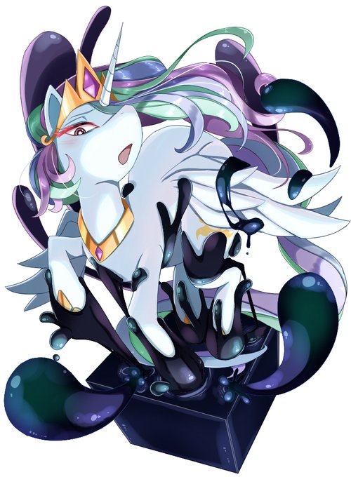 MLPの固めというニッチな層を確実に撃ち抜いていく剛腕スタイル。最初の餌食はプリンセス・セレスティア。MLP固めシリーズ、次回はトワイライトスパークルです!本当に描くかは皆様の応援次第ということで! 