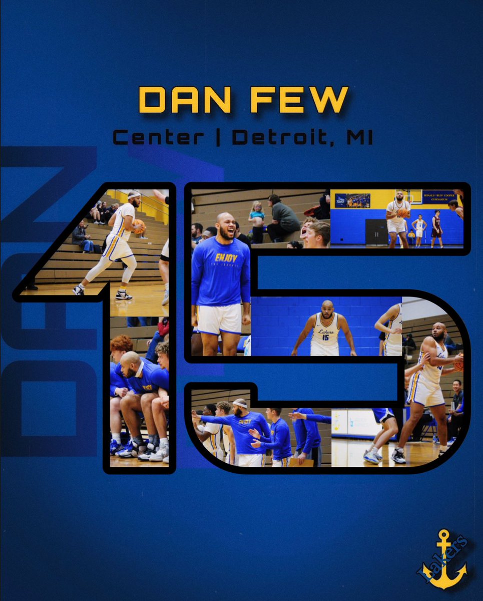 LakeStateMBB's tweet photo. 𝐃𝐚𝐧 𝐅𝐞𝐰.

A force to be reckoned with down low. Dan is a relentless competitor who gives his all from start to finish. Our number one hype beast on and off the court who brings the best energy every single day.

𝐓𝐡𝐚𝐧𝐤 𝐲𝐨𝐮, #𝟏𝟓.

#ETJ | #GoLakers https://t.co/IUGAL4iEtH