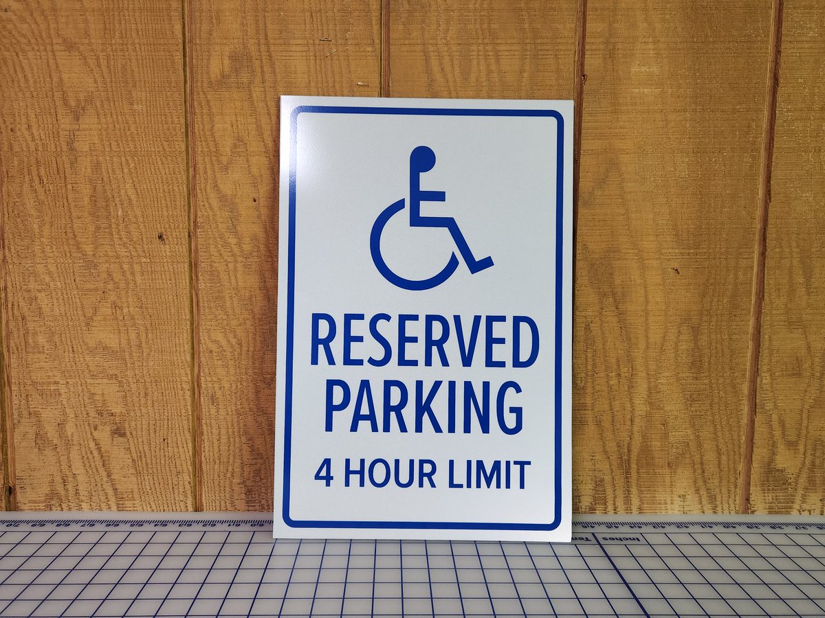 IdentityGraphi1's tweet image. Need Reflective Vinyl or Signs? Here is a Reflective Parking Sign order we are almost finished. First picture shows how it looks in daylight conditions and second picture shows what it looks like at night with light shined on it.

 #IGP #Reflective #vinyl #signs #aluminum #print