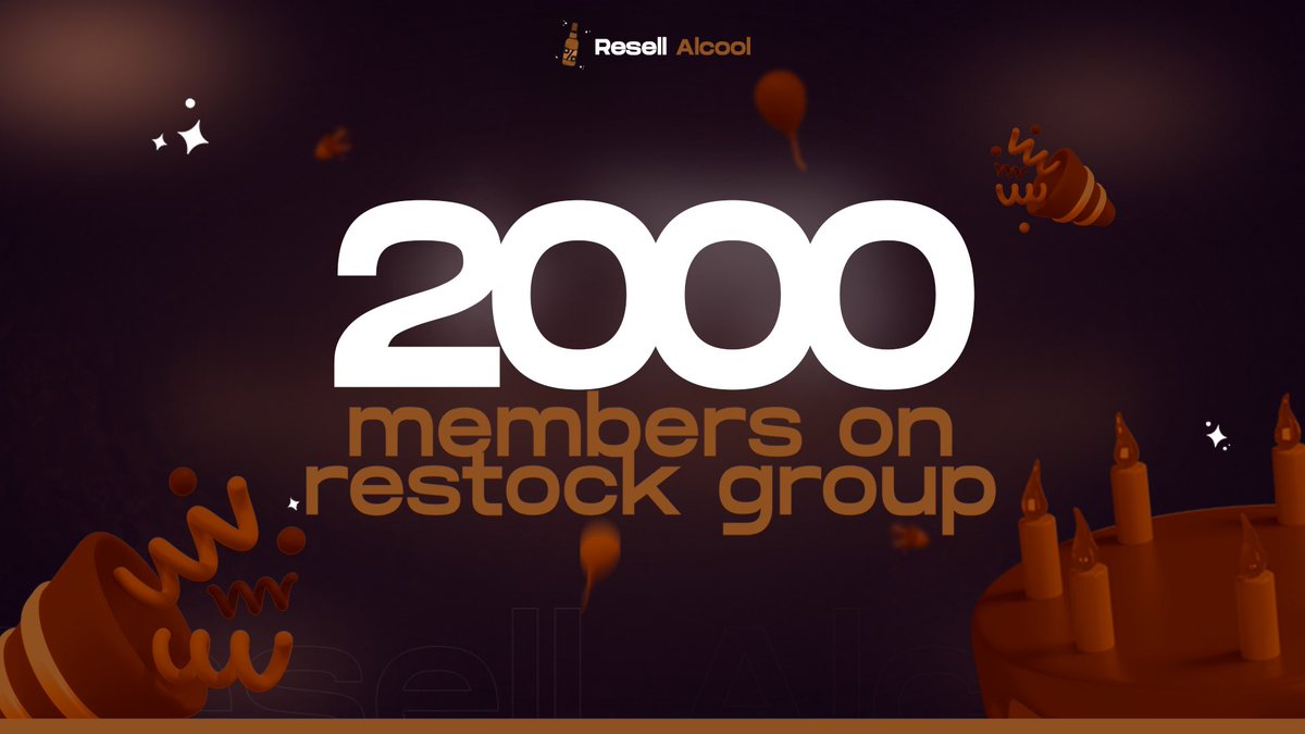 Resell Alcool tweet media