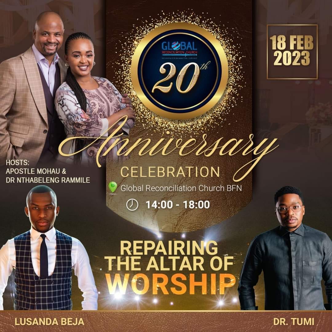 ttnradio's tweet photo. 🚨Church Alert🚨 This is where you need to be global Reconciliation Church Bloemfontein with @DrTumi_ and @LusandaBeja_ https://t.co/xyHqUonTIG