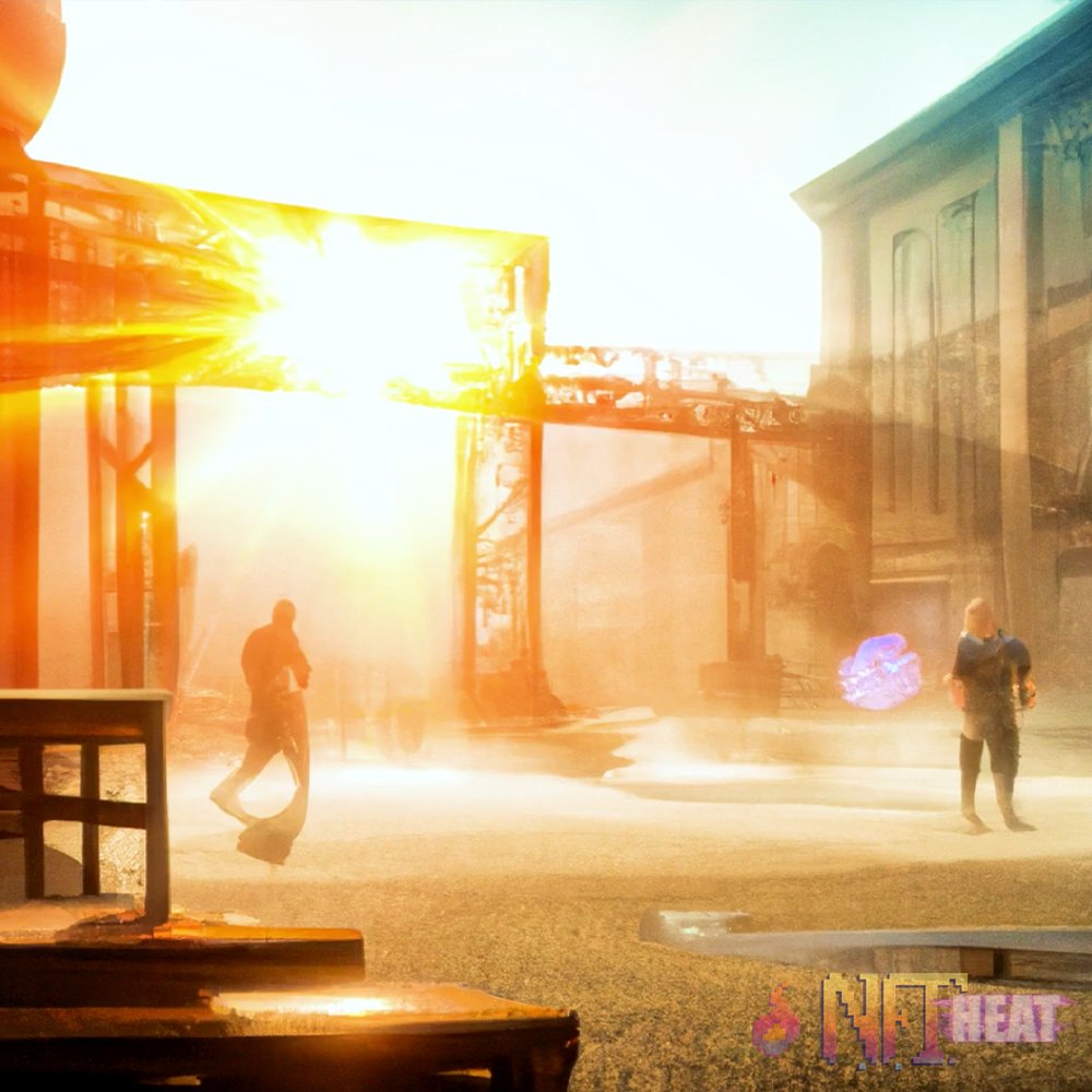 Check out this awesome #NFT created with the help of NFT Heat special guest <a href="/BrettClaywell/">Brett Claywell</a>. ☀️
 
You can mint this, or any NFT created on the show, right now by downloading the @momento_fans mobile app.
 
#NFTCommunity #NFTartwork #dalle