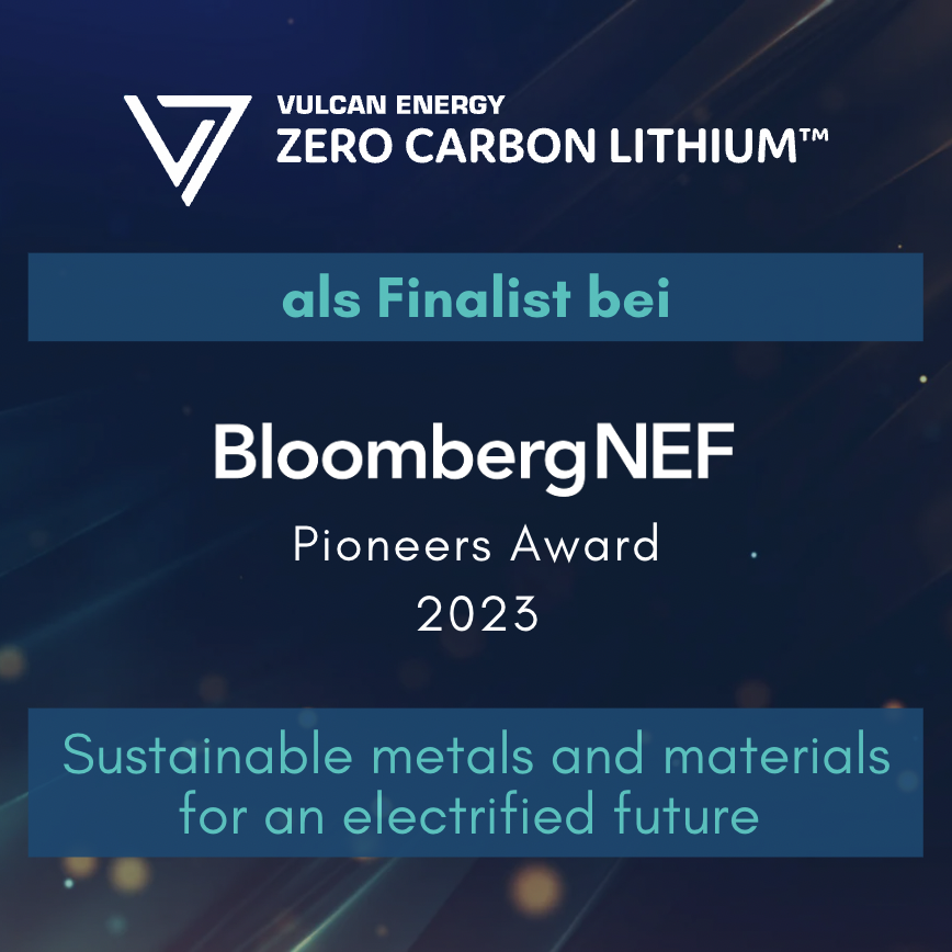 Wir freuen uns sehr, als Finalist für den <a href="/BloombergNEF/">BloombergNEF</a> Pioneers Award 2023 ausgewählt worden zu sein.
  
#ZeroCarbonLithium™ #Energiewende 

about.bnef.com/blog/bloomberg…