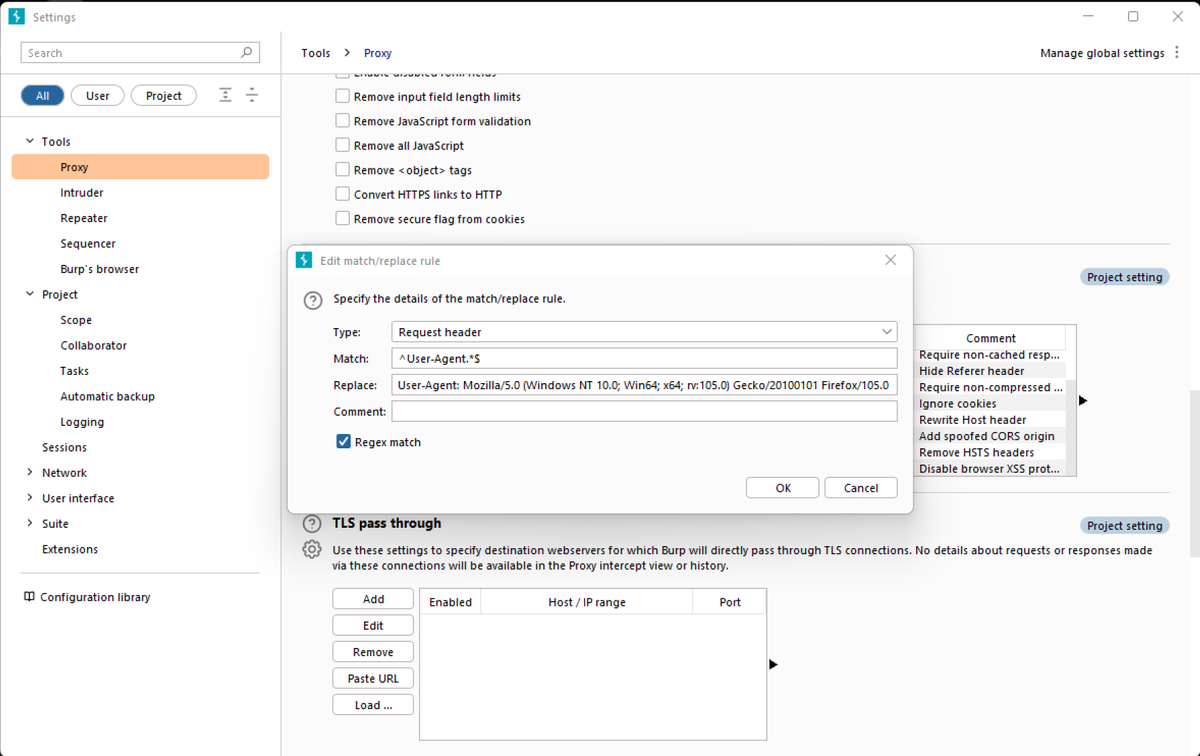 #bugbountytips

Sometimes when you visit a website using burp suite cloudflare stops you, but when you disable the proxy it works. here is how to bypass it using burp suite ✍️

Enable match and replace with the following:
pastebin.com/raw/HRZzeZLJ

 #Cloudflare #BugBounty