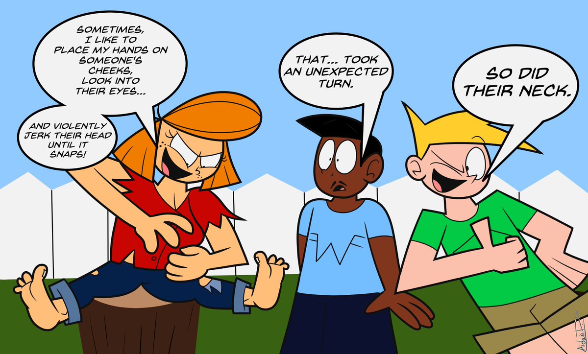 AidanDeFrehn's tweet photo. The "People Are Crazy" Variety Hour #5: Turned!
#PeopleAreCrazy #VarietyHour #DFinitiveComics #DeFrehn #Webcomic #ArtistOnTwitter https://t.co/I8Lim3jZvD