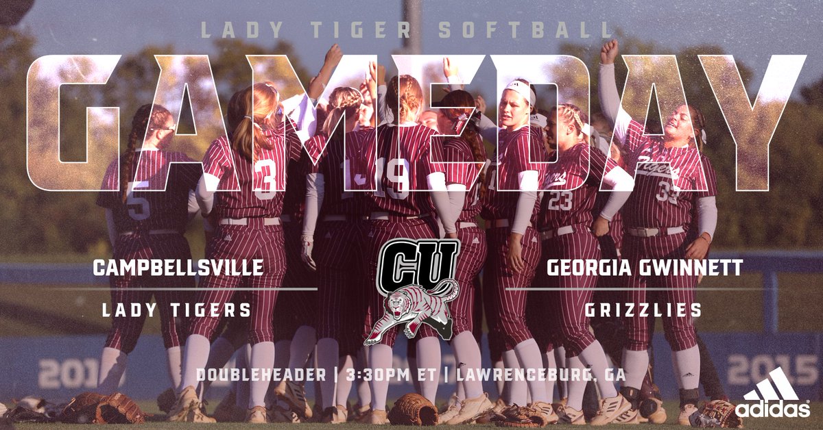 GAME DAY! It's the #20 Lady Tigers against the #14 Grizzlies twice today!

🆚 <a href="/GGCAthletics/">GGC Athletics</a>
🕕 3:30 p.m. ET
📺 bit.ly/3I5PbaR
📊 Game 1: bit.ly/3Kh8QYa
📊 Game 2: bit.ly/3lIYAgZ
#️⃣ #TigerUp