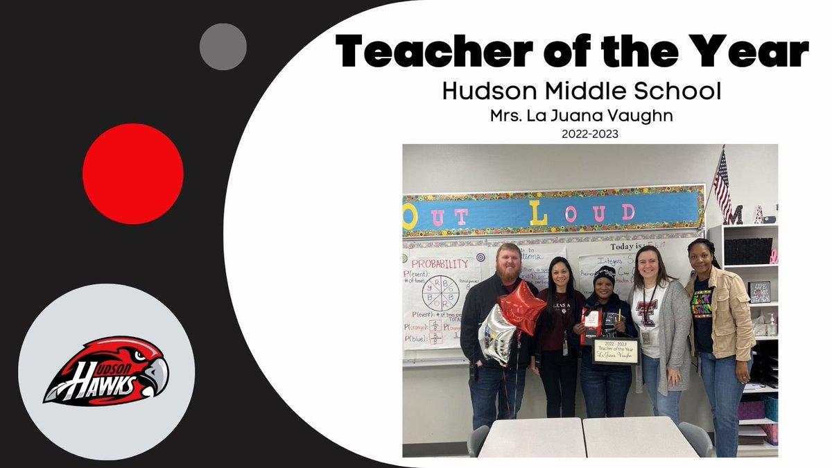 Hudson Middle School (@hudson_hawks) on Twitter photo Congratulations to our 2022-23 Teacher of the Year, Mrs. Vaughn!!! <a href="/hawkpta/">Hudson PTA</a> <a href="/gisdnews/">Garland ISD</a> #soarhawkssoar Congratulations to our 2022-23 Teacher of the Year, Mrs. Vaughn!!! <a href="/hawkpta/">Hudson PTA</a> <a href="/gisdnews/">Garland ISD</a> #soarhawkssoar