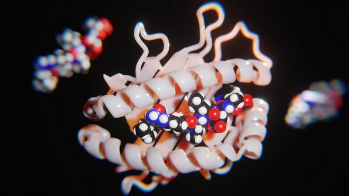 Check out my new SciArt on: Interaction of Human Histocompatibility (HLA-A) complex with a chain of HIV !😇
#b3d #sciart #scicomm #AcademicTwitter #3Danimation