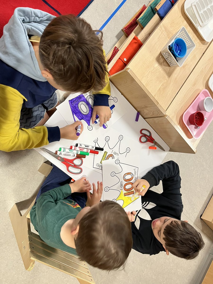 Celebrated the 100th day with our Montessori Buddied Buddies!