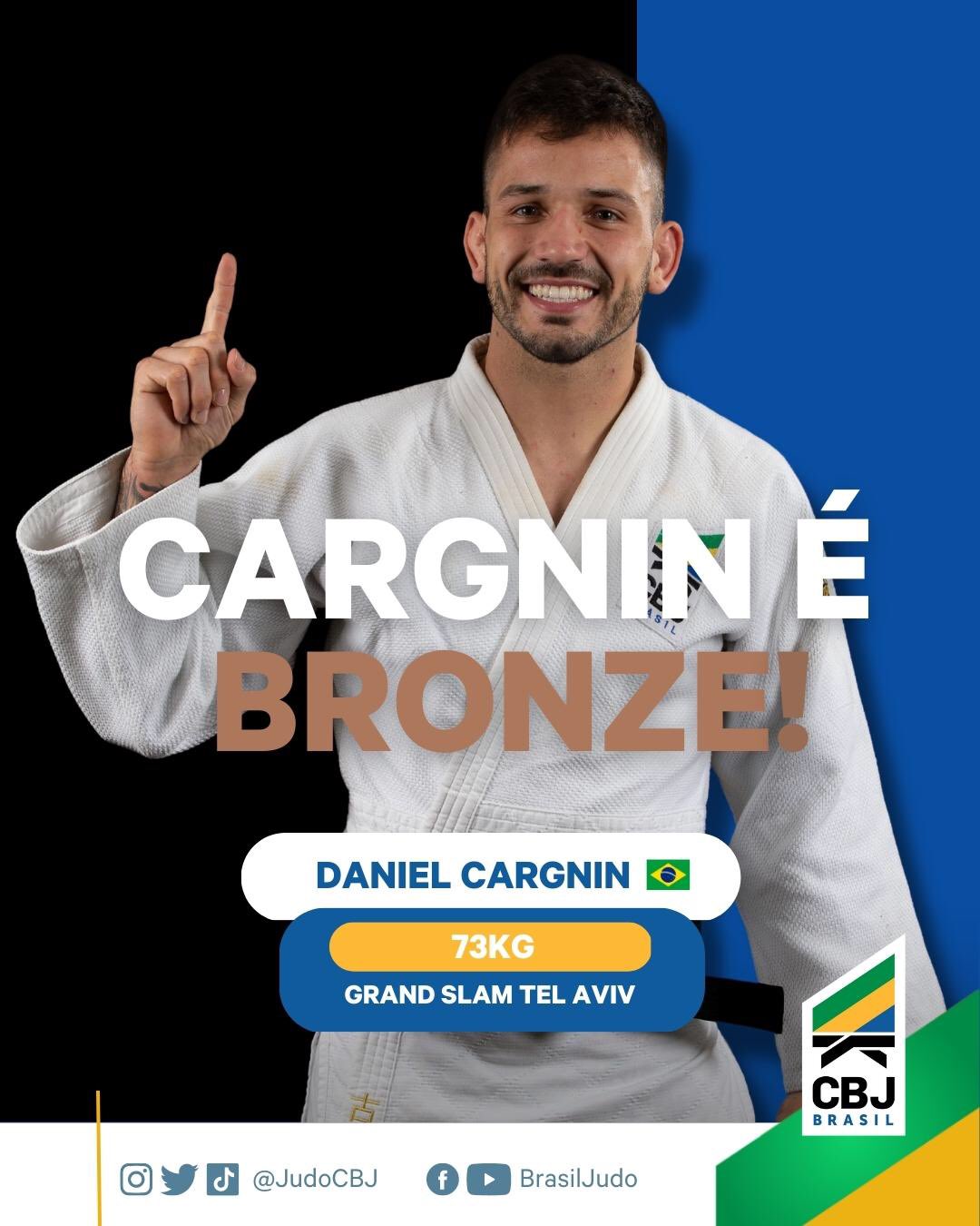 Daniel Cargnin é bronze no Grand Slam de judô de Tel Aviv