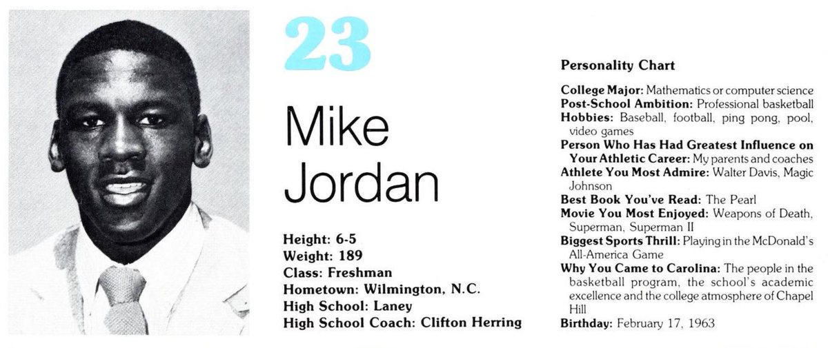 Wishing a happy 60th birthday to this promising young basketball player. #GoHeels