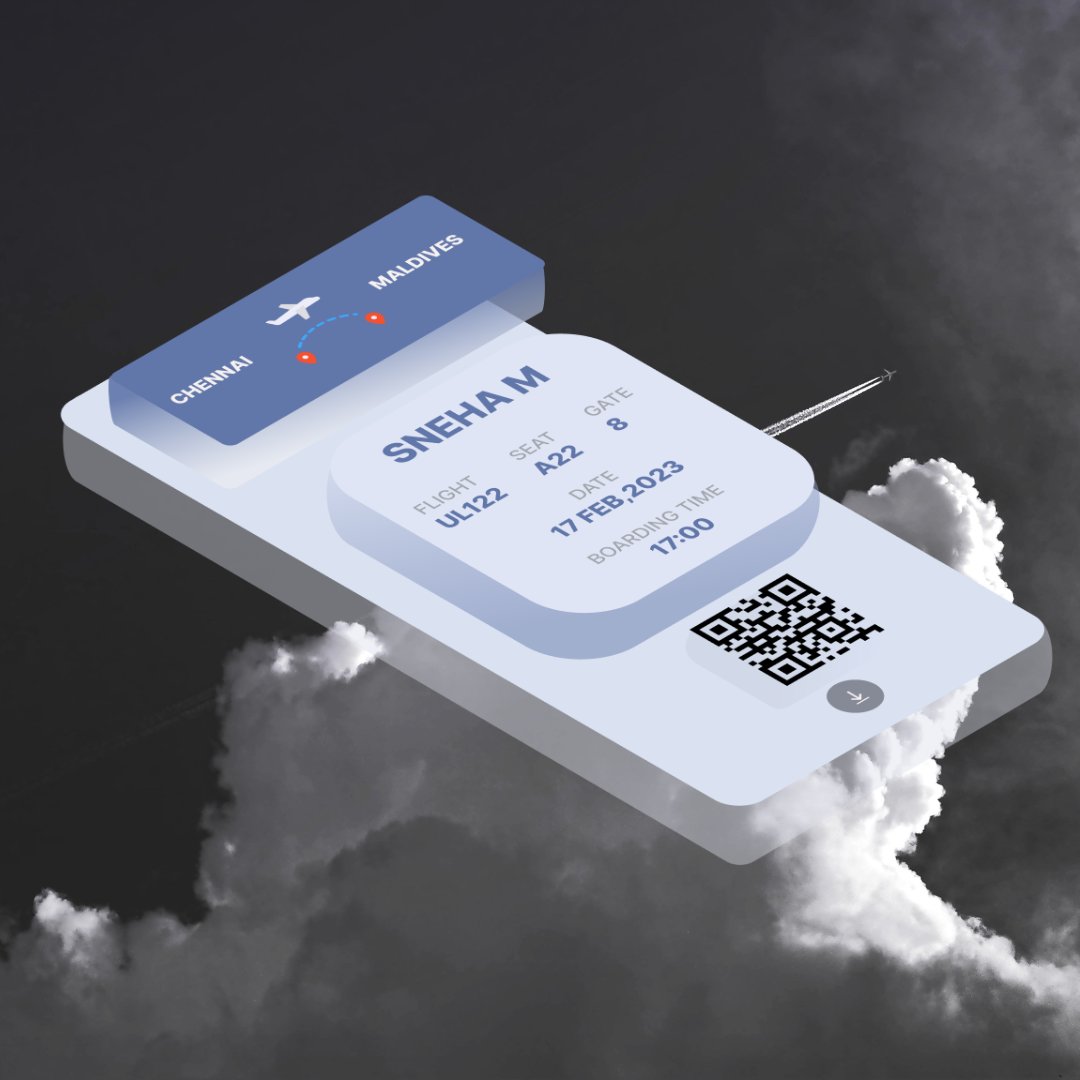 Sneha_m_ux's tweet photo. Excited to share my #DailyUI #024 Boarding Pass Design! Check it out and share your feedback.

#Sneha_M_UIdesigns   #Figma #BeginnerDesigner #UIDesign #UI #uiux #uiuxdesign #canva #dailyui024 https://t.co/6v4jdfM65R