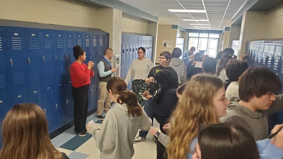 PCS_AVID's tweet image. @SouthCentralHS @AVID4College site team recruited for their new freshman class this week! #AVIDmindset