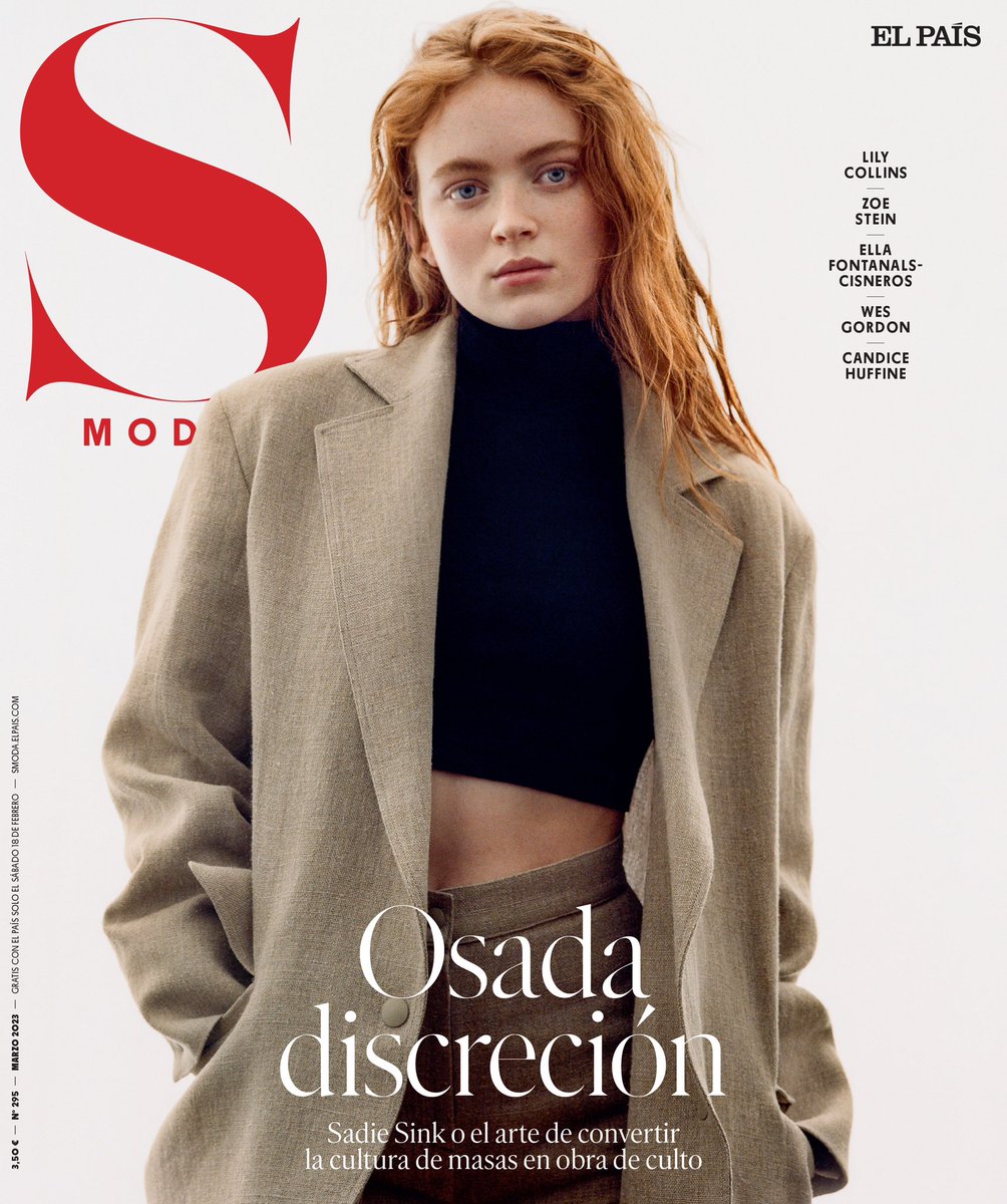 Had such a great time photographing the lovely and talented @SadieSink for this Sunday’s cover of @smoda #bjorniooss #sadiesink #smoda #thewhalemovie #Hollywood @WMArtistMgmt @maxmara