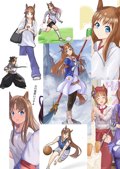 お誕生日おめでとう～!今年も色んなグラスを描けたらいいなあ…!#グラスワンダー誕生祭2023#グラスワンダー生誕祭2023#2月18日はグラスワンダーの誕生日 