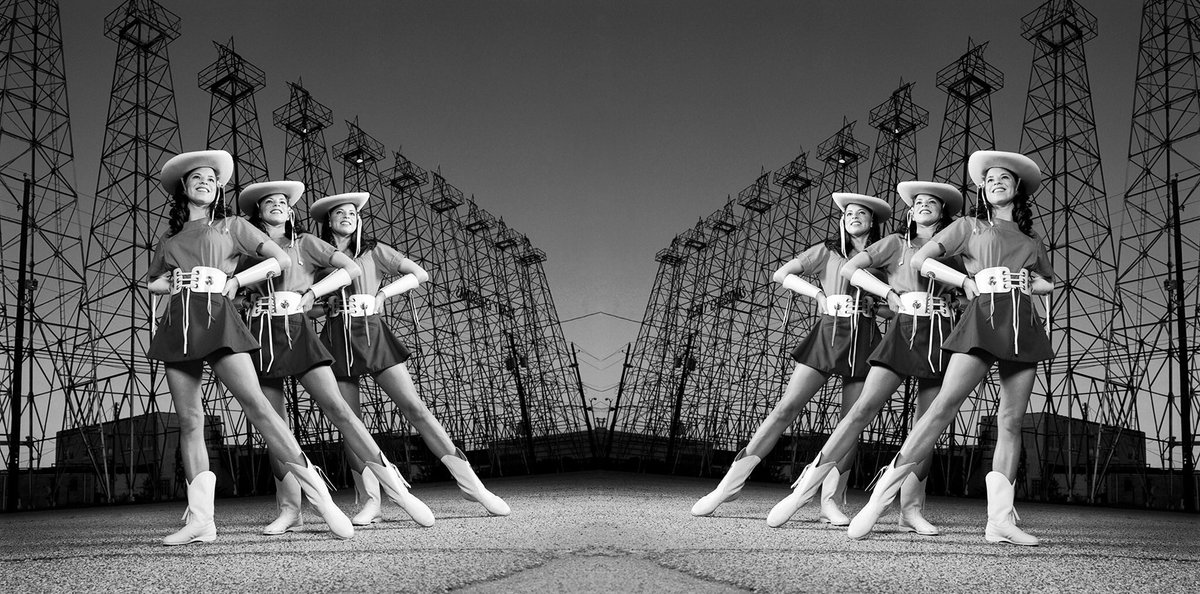 Fujisan765's tweet image. The Kilgore College Rangerettes drill team, from the state of Texas. This was from one of my photoshop classes. #rangerettes #KilgoreCollege #Texas