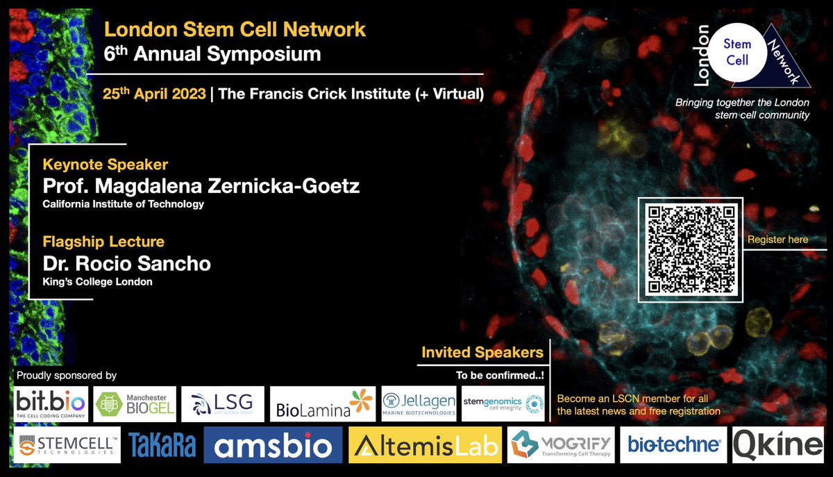 Registration and abstract submission are officially open for our 6th Annual Symposium at <a href="/TheCrick/">The Francis Crick Institute</a> on Tuesday 25th April 2023!! 🥳🤩

Registration is free to all LSCN members. Sign up via lscn.co.uk

Abstract Submission (closing 25/03): forms.gle/hABBtFJPmTBH9A…