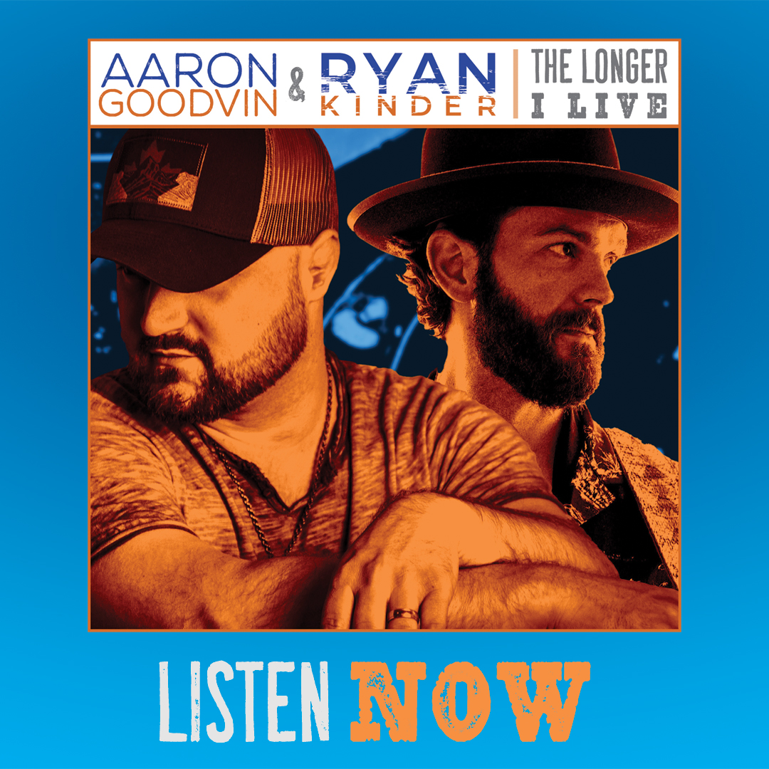 GrassRootsPromo's tweet photo. Congratulations to @AaronGoodvin and @RyanKinder on their new digital release, "The Longer I Live"! It's available everywhere you download and stream music! > https://t.co/kYev2I5fp5 < #countrymusic https://t.co/fjbGA0i2U3