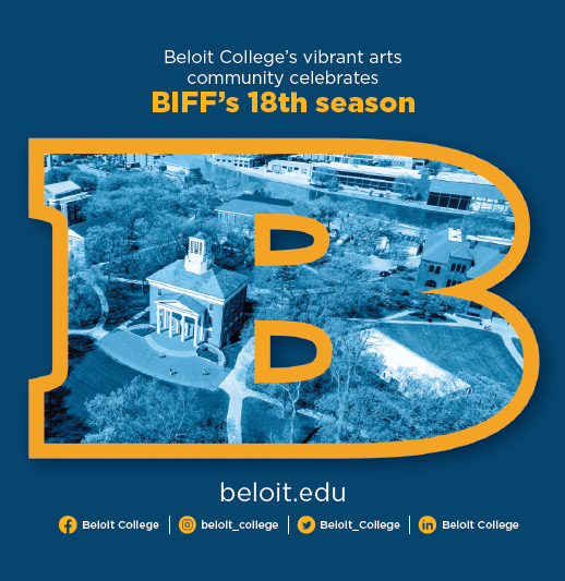 BeloitFilmFest's tweet photo. The Beloit International Film Festival is proud to celebrate its 18th season still in partnership with Beloit College (BC).  

Without the continued support from BC, BIFF would not be where it's at today.  Thank you! 

#SponsoredPost #PartneredPost #BeloitFilmFest #beloitcollege https://t.co/wafvcKEevB