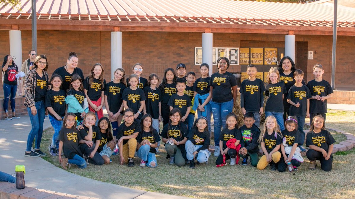 More than 30 students are part of the school's Kindness and Service Club, which gives back to the community all year.

They've participated in donation drives to help the homeless, created handmade ornaments for members of the Gilbert Senior Center and more.