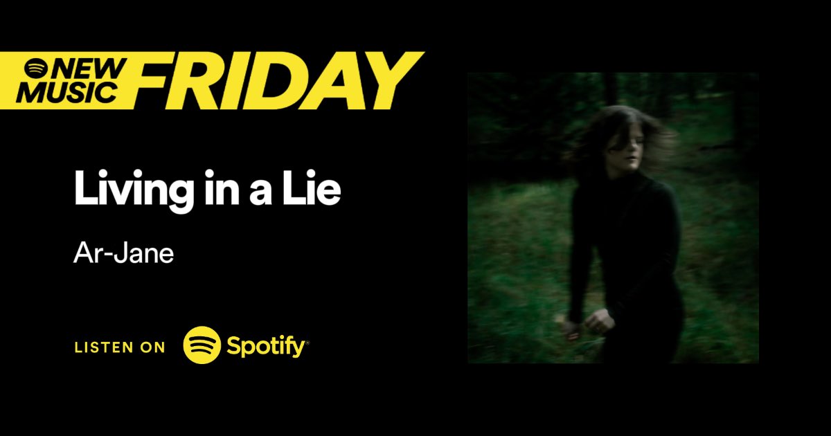 Living in a Lie is out now 🖤 Proud to say it got added to the New Music Friday playlist 🦔