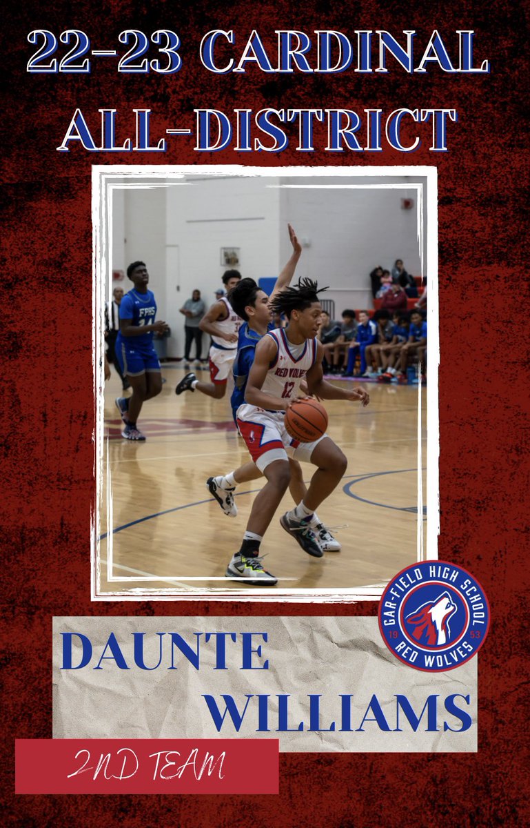 Congratulations to our very own Daunte Williams for being selected for Cardinal All-District 2nd team! #GFStrong <a href="/DaunteW18/">Daunte Williams</a>